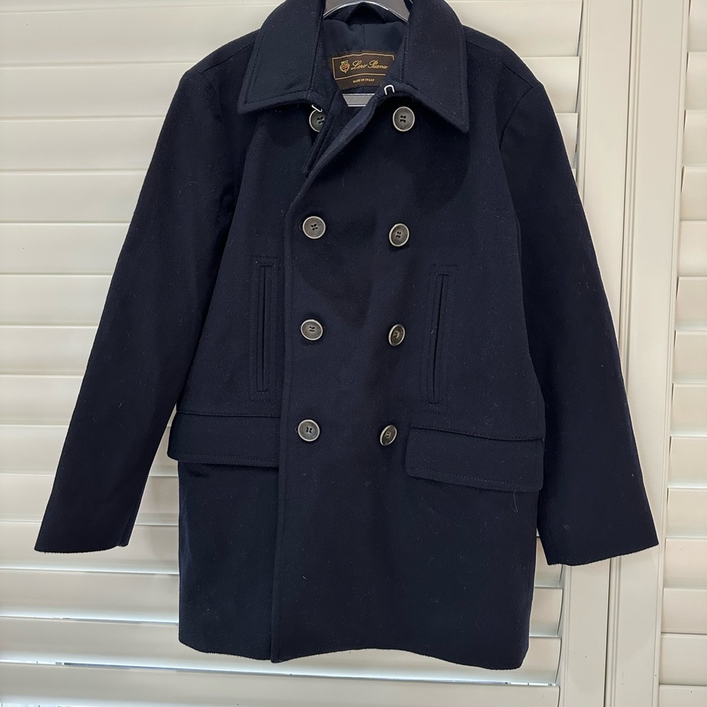 Loro Piana Navy Blue Peacoat - Size Kids 6